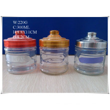 300ml Glass Canister for Coffee Sugar with Different Lids